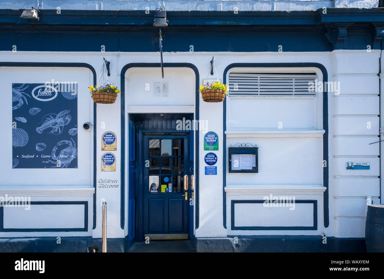Die ursprüngliche Fischer Restaurant auf der Uferpromenade am Leith Edinburgh Stockfoto