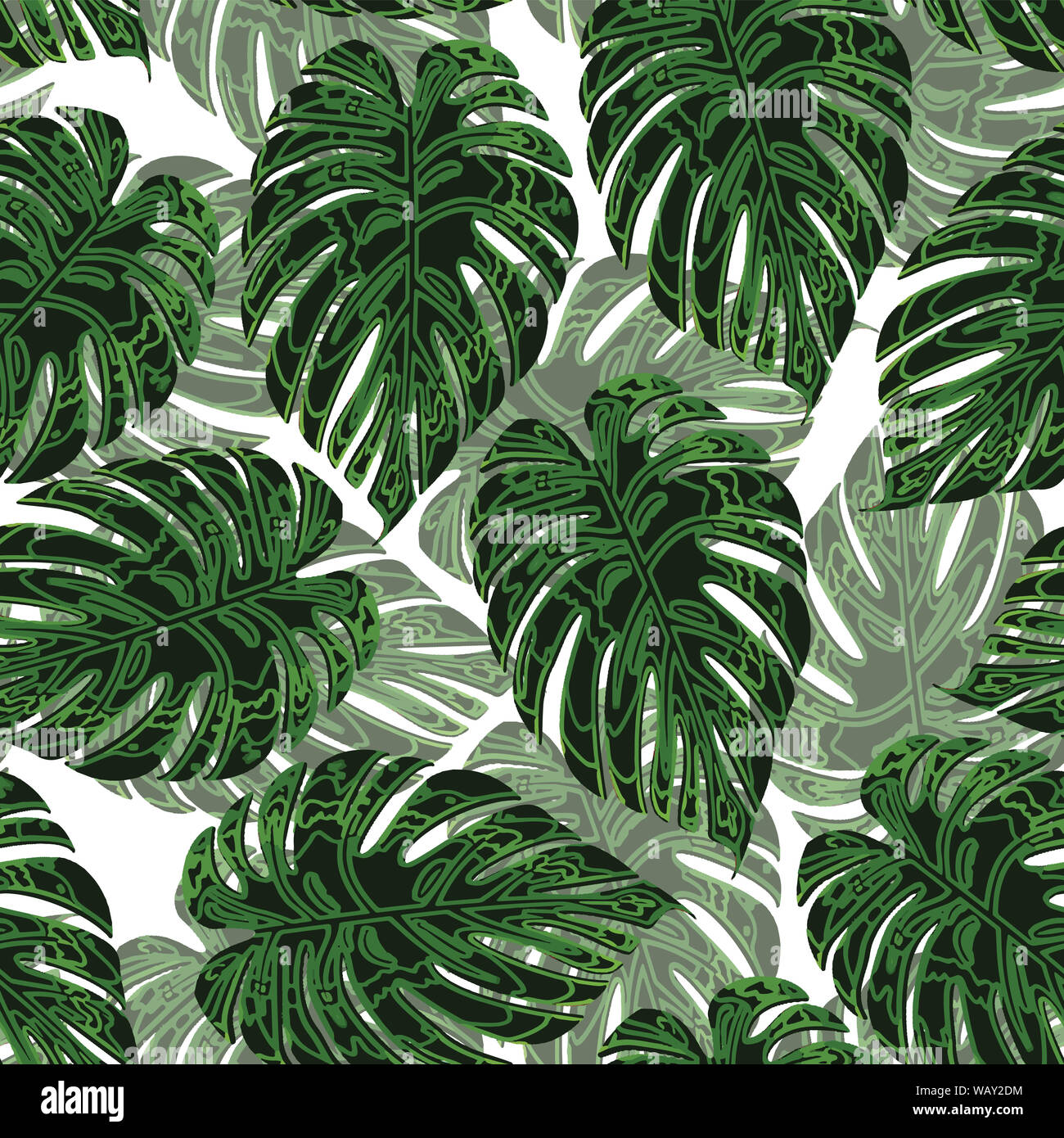 Nahtlose Palm Tree Design zeichnen lassen Stockfoto