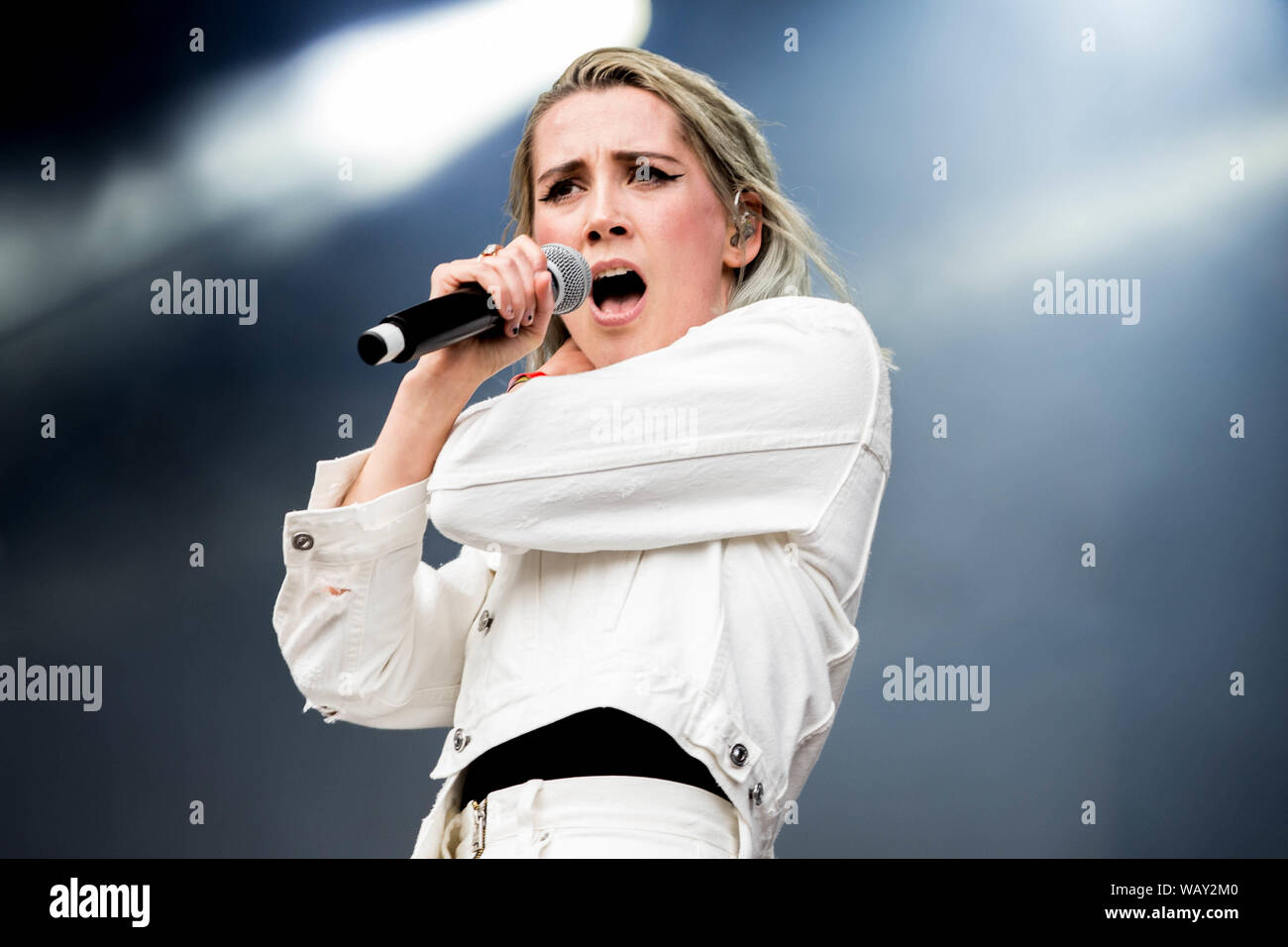 London, Großbritannien, 31. Mai 2019: Yonaka live während der alle Punkte im Osten Festival in Victoria Park Stockfoto