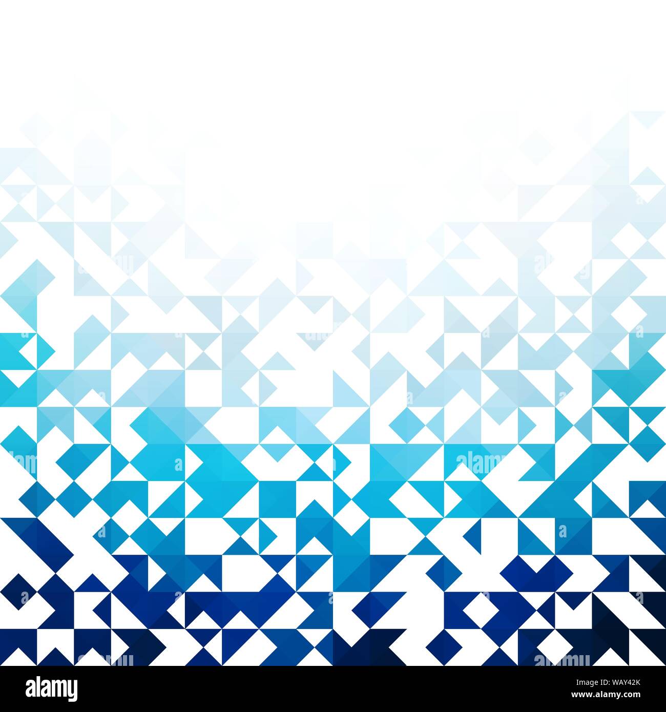 Blauer Abstraktion, die aus blauen Dreieck, verschiedene Schattierungen Stock Vektor