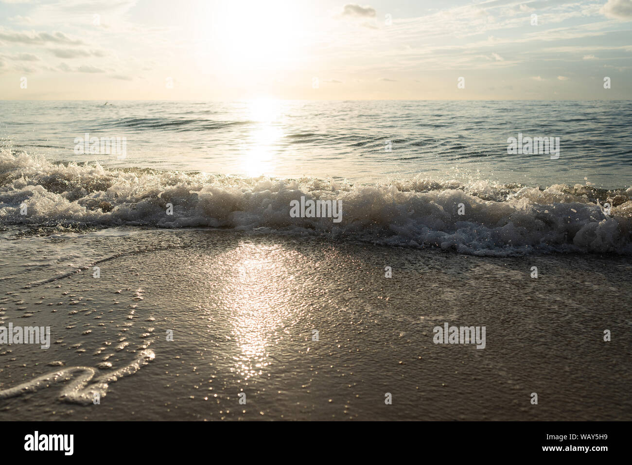 Ein Urlaub nehmen die meisten friedlicher Ort Stockfoto