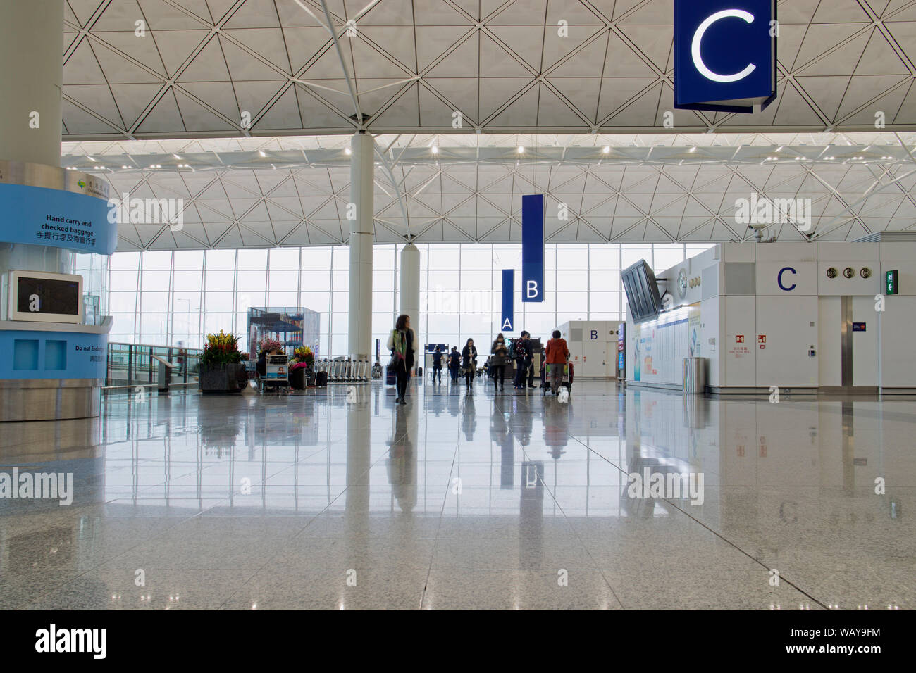 Airport Terminal, Hong Kong International Airport, Hong Kong, China Stockfoto