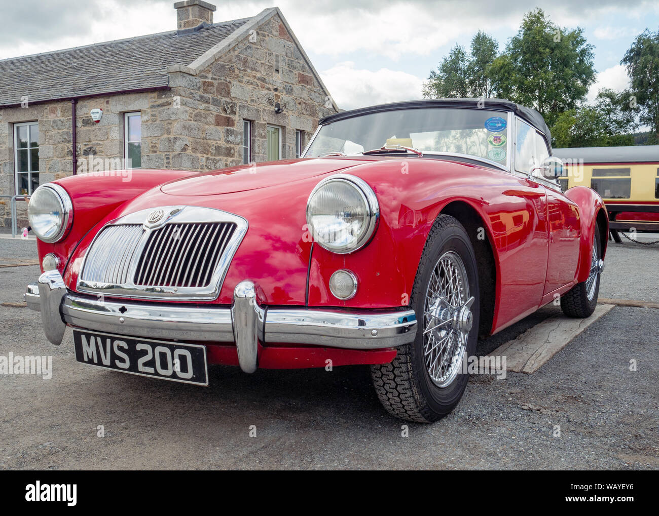 Red MGA Sportwagen Stockfoto