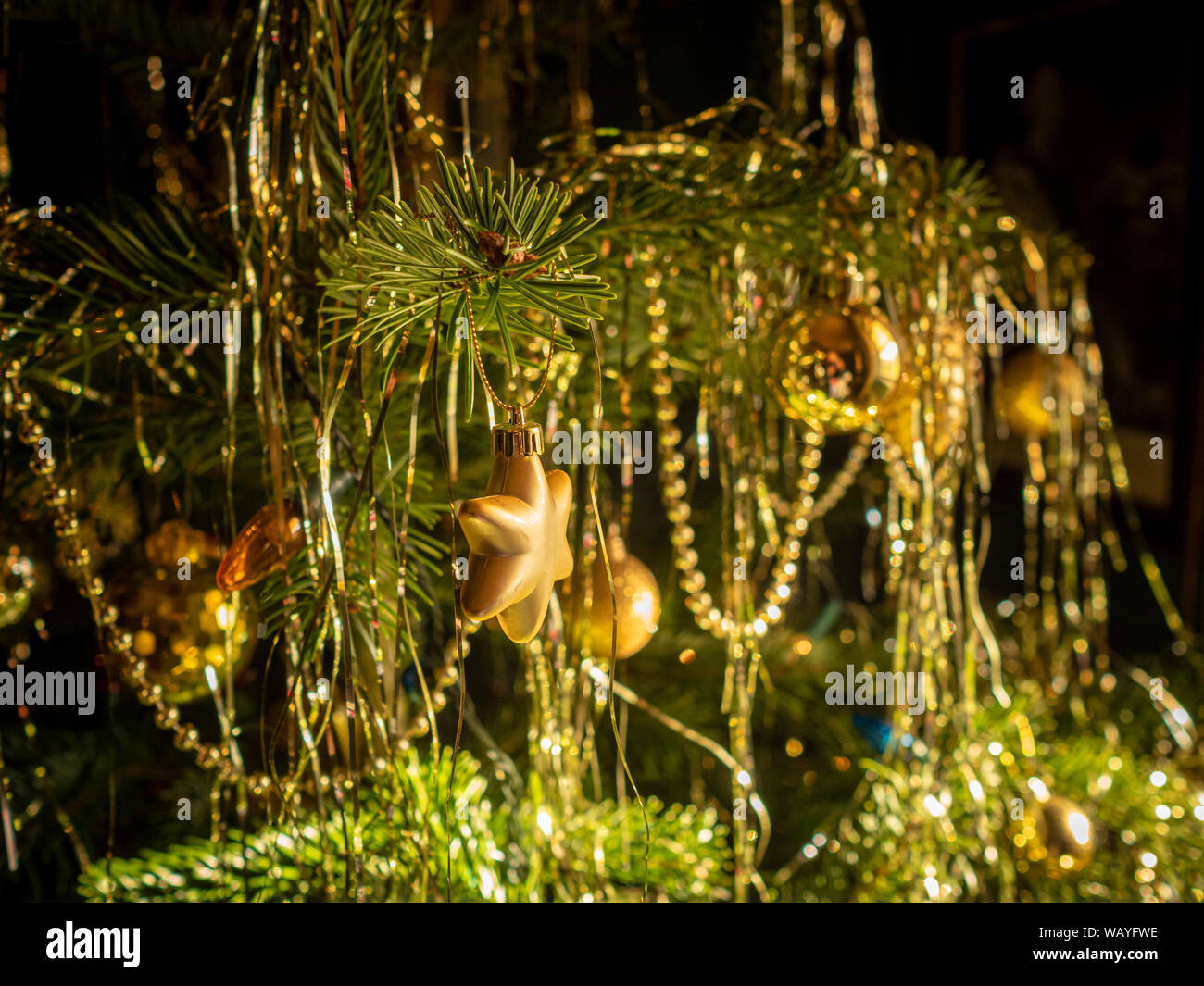 Traditionelle Weihnachtsbaum Stockfoto