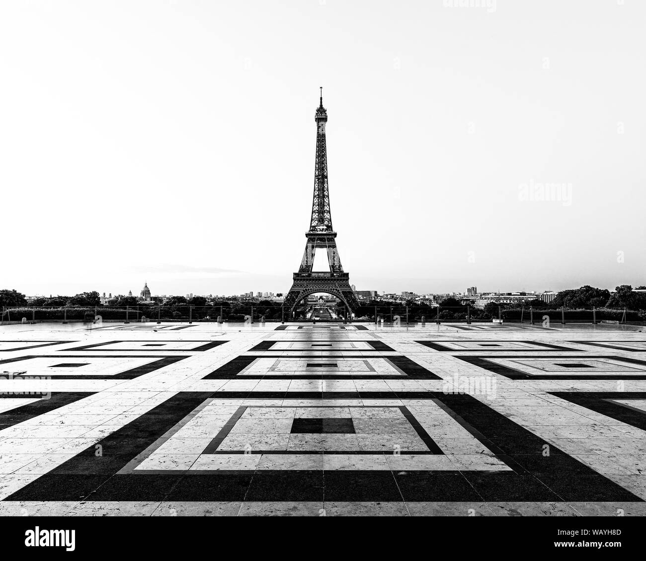 Paris bei Sonnenaufgang und Sonnenuntergang Stockfoto