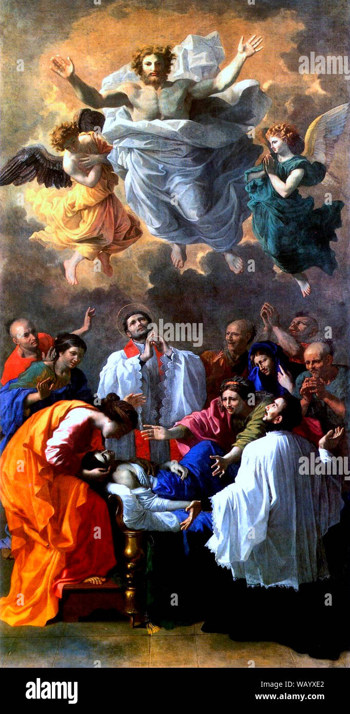 Wunder des Heiligen Franz Xaver - Nicolas Poussin, ca. 1641 Stockfoto