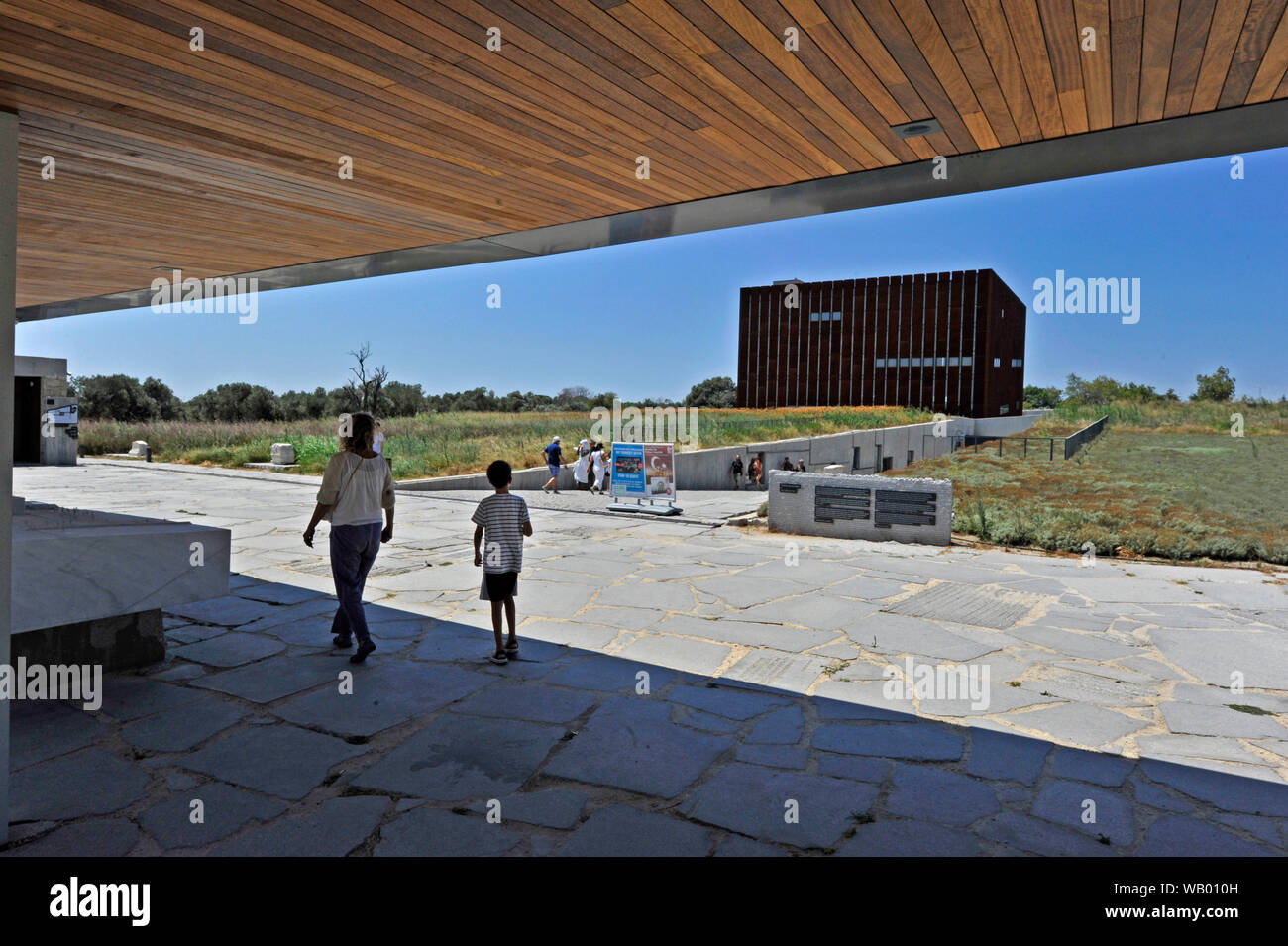 Troy Museum in der Türkei Stockfoto
