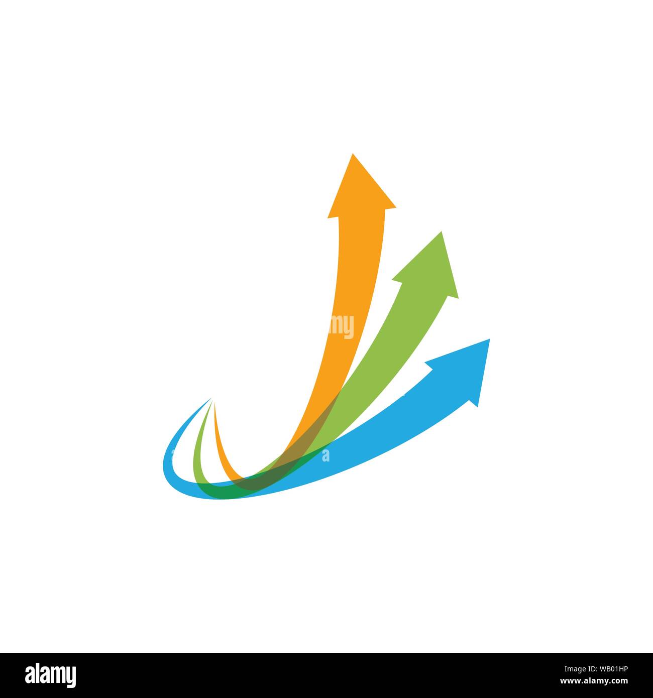 Pfeil vector illustration symbol Logo Template Design Stock Vektor