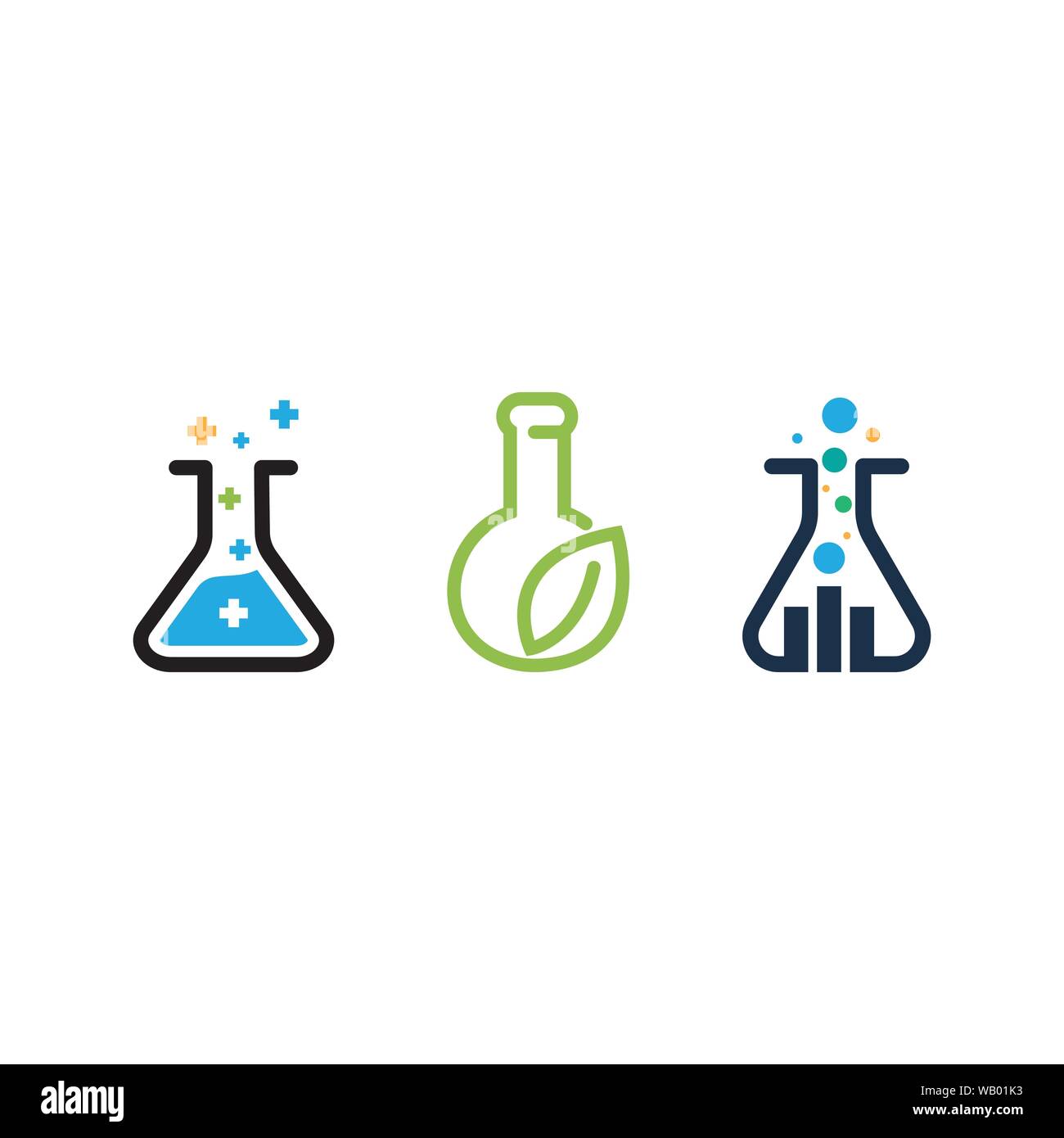 Gesundheit medizinisches Labor Icon template Vector Illustration Stock Vektor