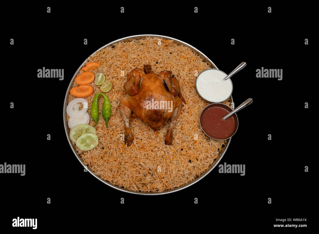 Huhn Kuzhimanthi, ein arabisches Essen jetzt Popularität in Indien Stockfoto Huhn Kuzhimanthi, ein arabisches Essen jetzt Popularität in Indien Stockfoto