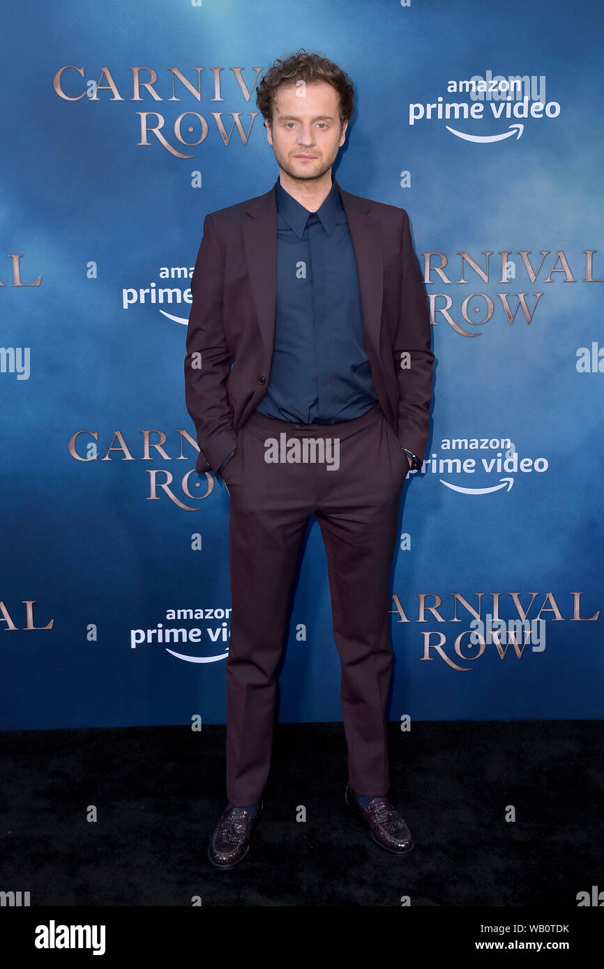 Los Angeles, USA. 21 Aug, 2019. Andrew Gower bei der Premiere der "Amazon Prime Video-TV-Serie "Karneval Row' an der TCL Chinese Theater. Los Angeles, 21.08.2019 | Verwendung der weltweiten Kredit: dpa/Alamy leben Nachrichten Stockfoto