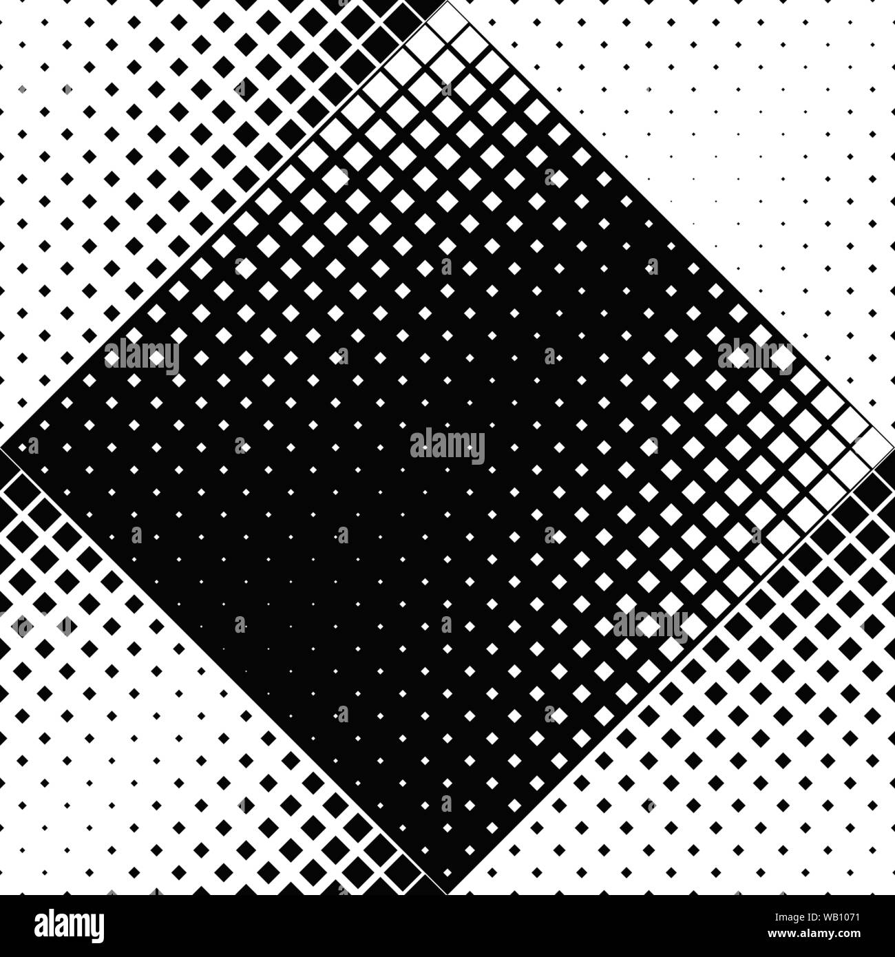 Nahtlose schwarzweiß Diagonale quadratischen Muster Hintergrund - Abstrakt vektor design von Plätzen Stock Vektor