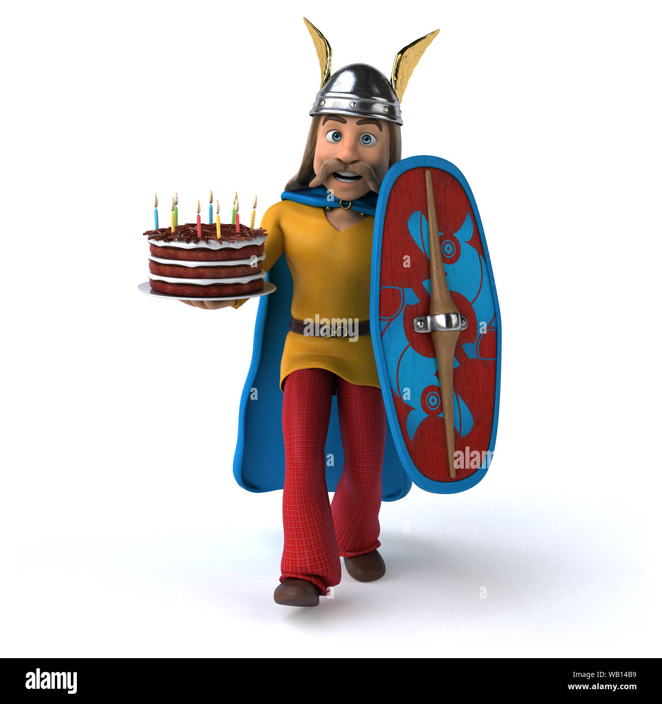 Spaß gaulois - 3D-Darstellung Stockfoto