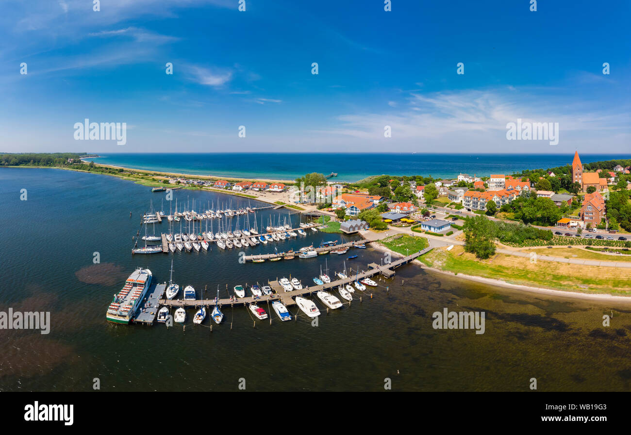 Deutschland, Mecklenburg-Vorpommern, Wismarer Bucht, Halbinsel Wustrow, Ostsee Seebad Rerik, Hafen Stockfoto