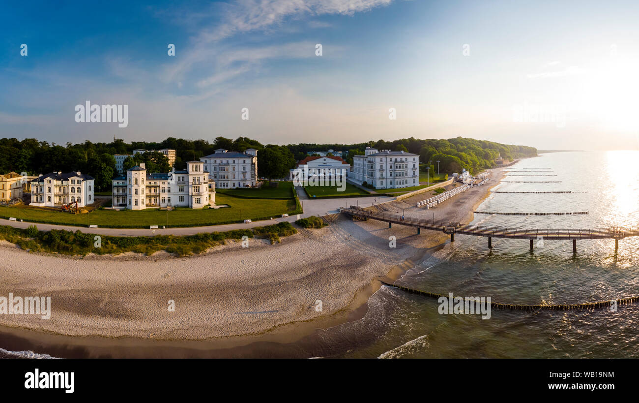 Deutschland, Mecklenburg-Vorpommern, Mecklenburger Bucht, Ostsee Seebad Heiligendamm, Grand Hotel Stockfoto