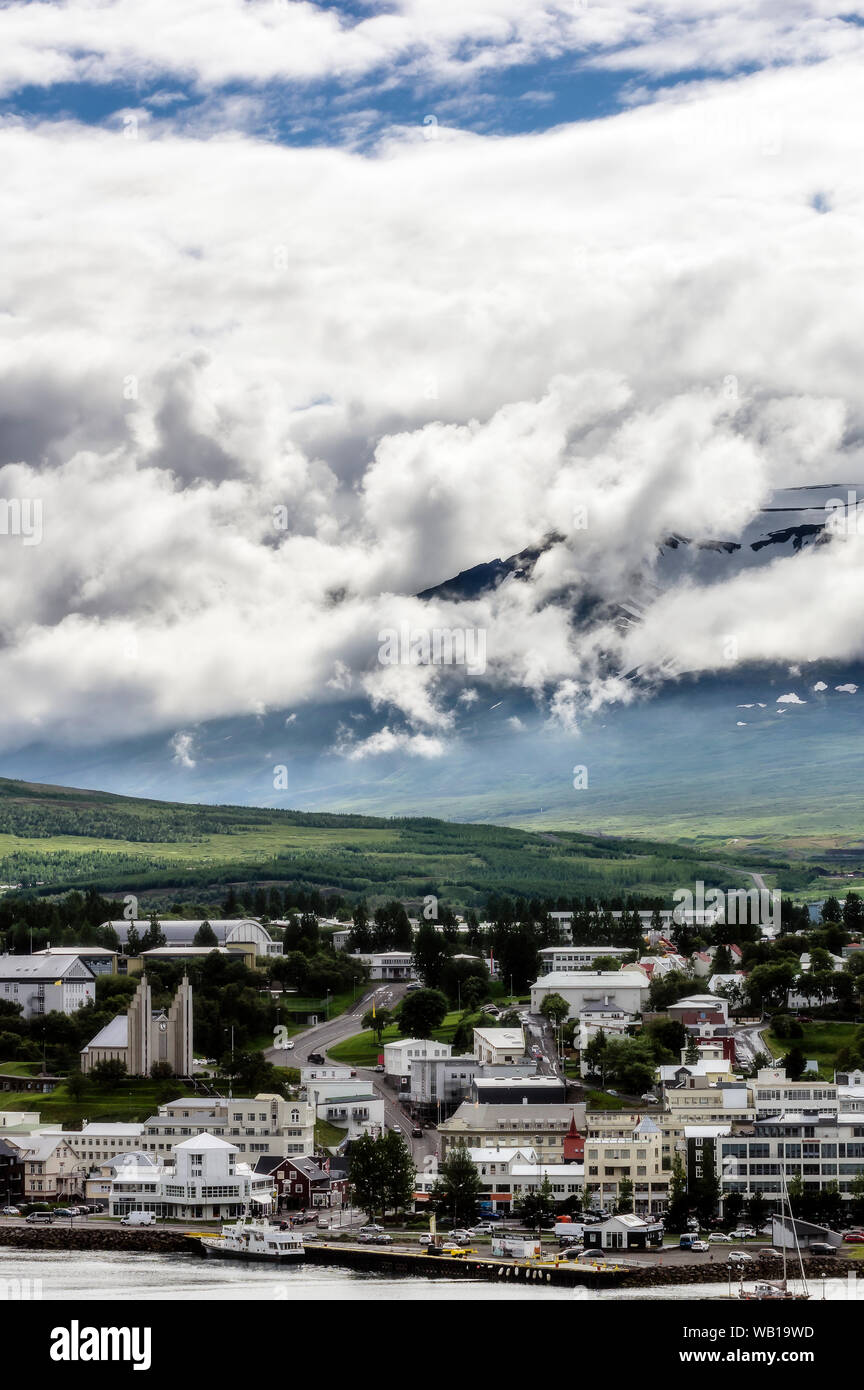 Island, Akureyri Stockfoto
