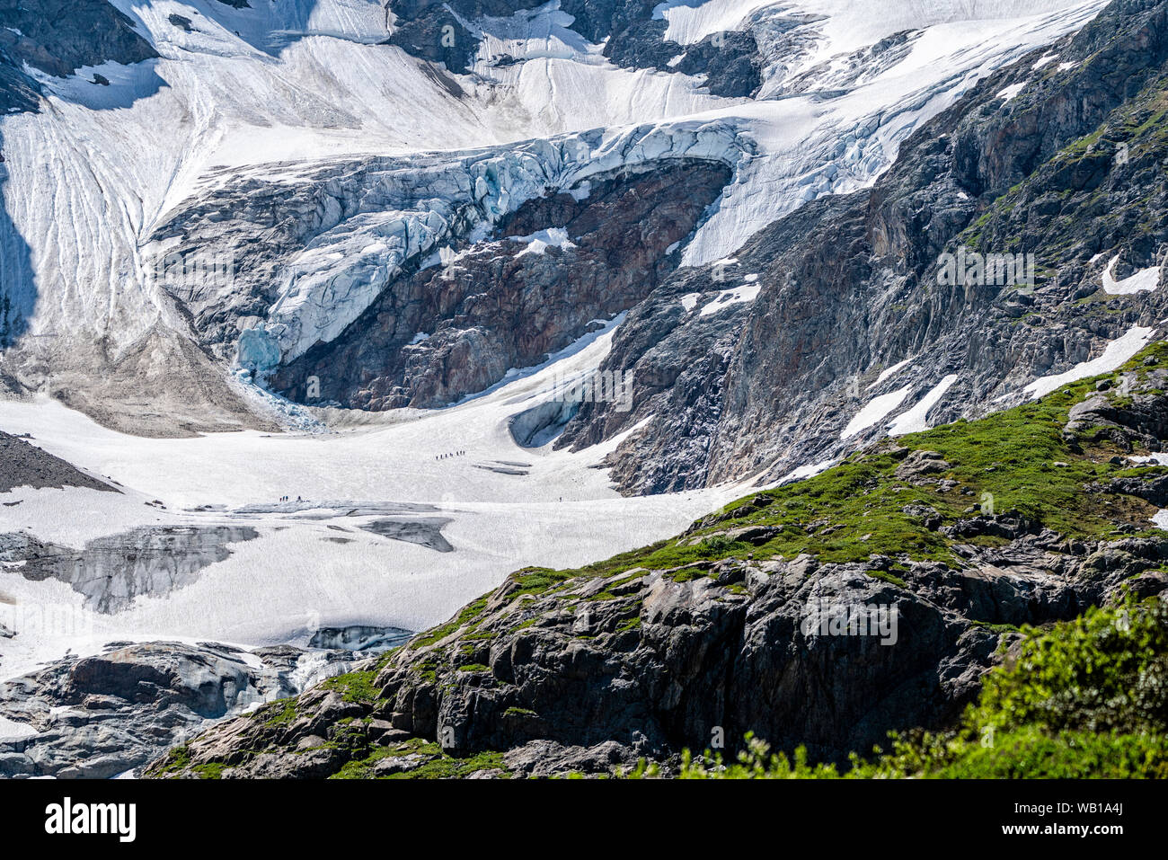 Schweiz, Kanton Bern, Stein Gletscher Stockfoto