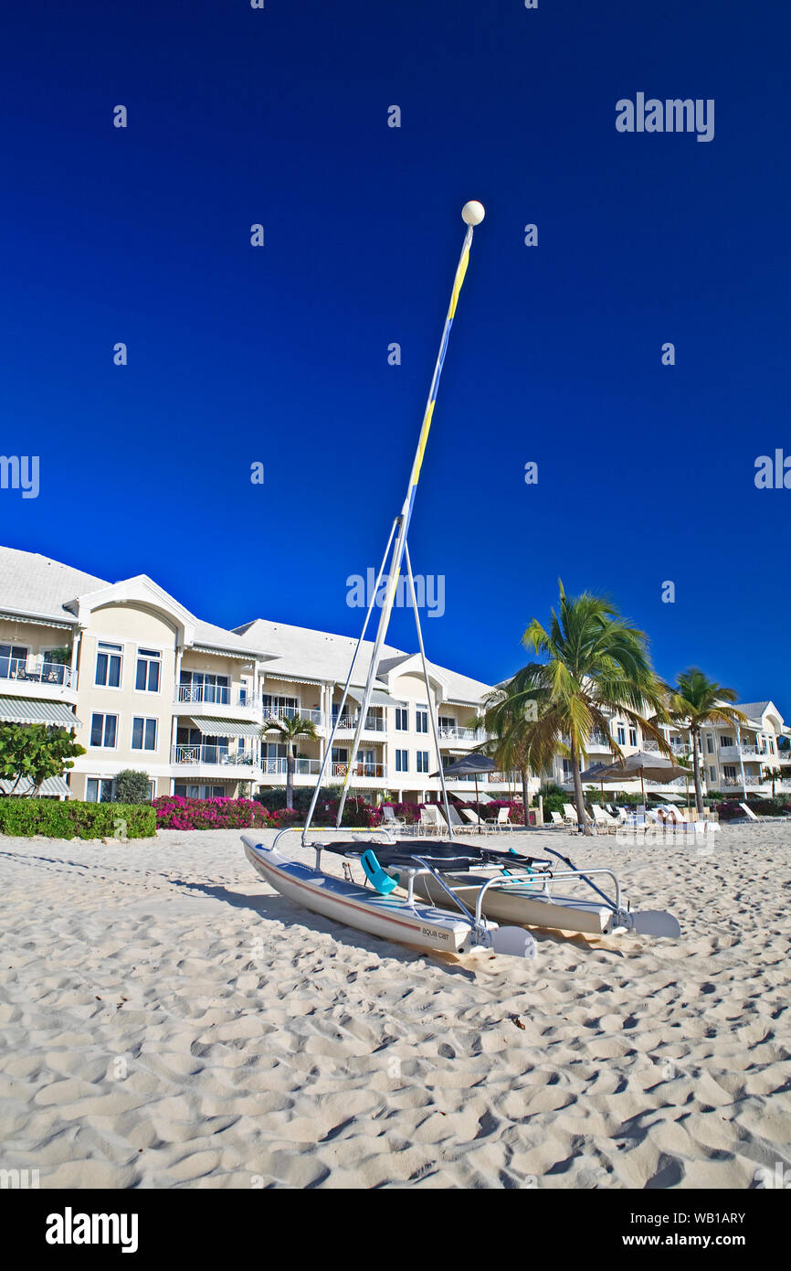Idyllische Caribbean Beach Szene Stockfoto