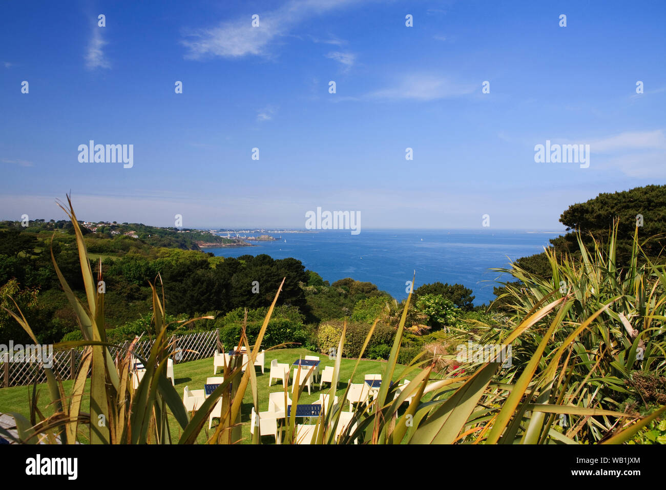 Malerischer Blick auf Guernsey, Channel Islands, Großbritannien Stockfoto