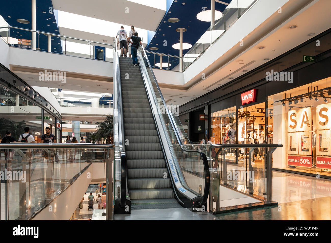 Santiago de Compostela, Spanien, 22. August 2019: Als Cancelas Shopping Mall Stockfoto