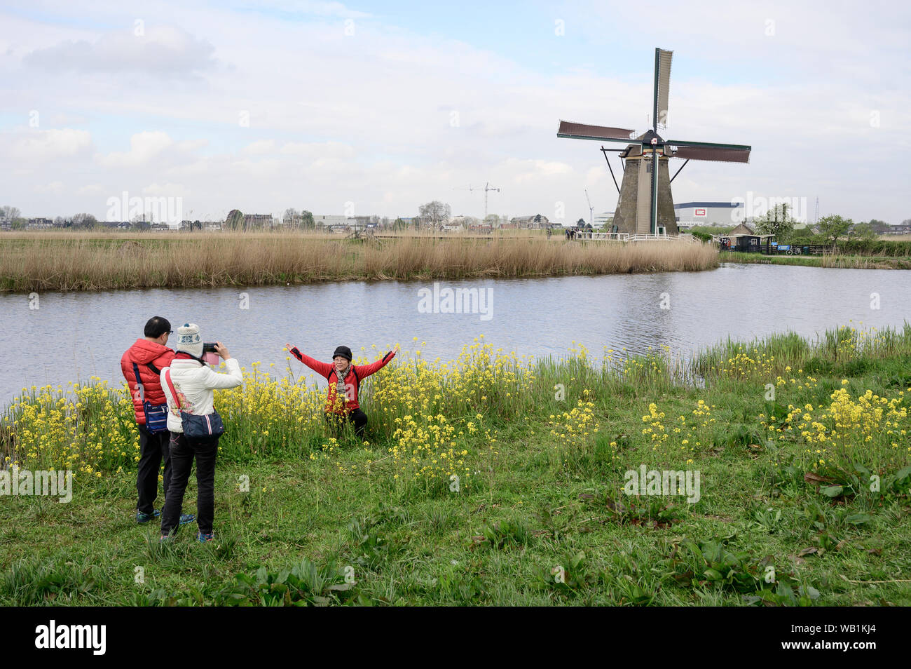 Europa, Europäische, Niederlande, Kinderdijk, Chinesische Touristen, 30078059 Stockfoto