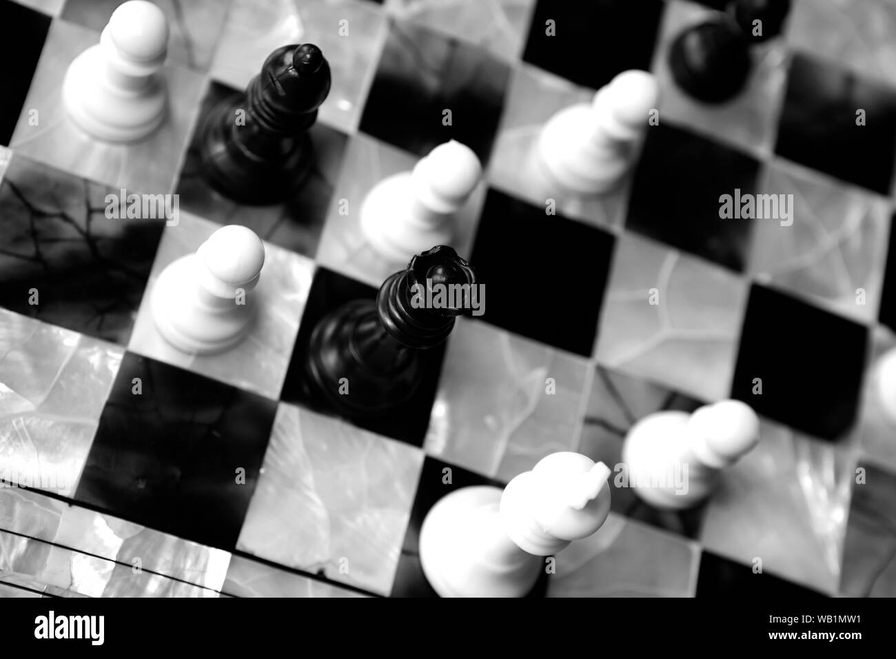 Schachbrett close-up Stockfoto