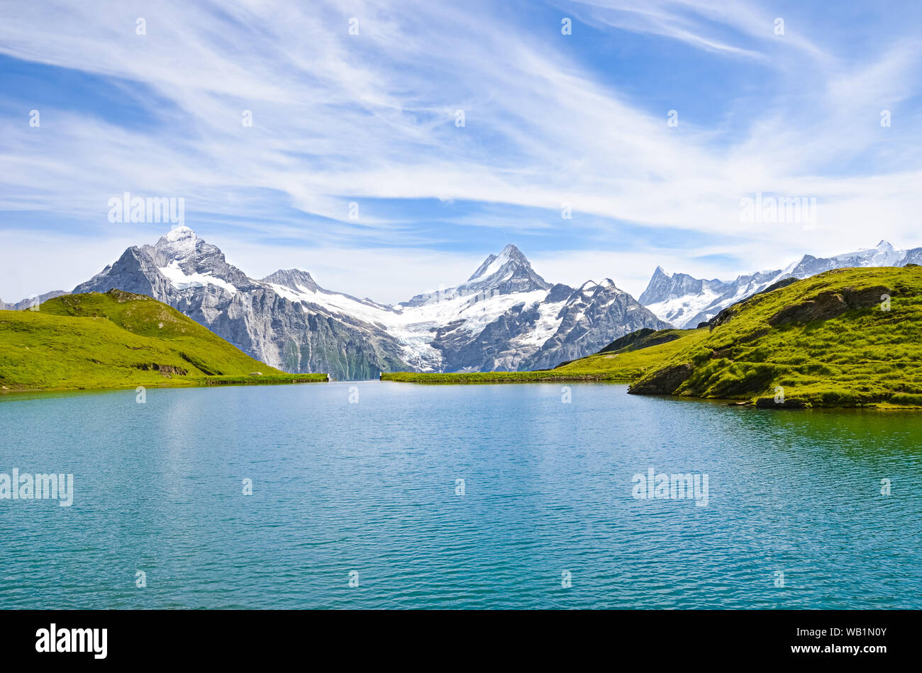 Eiger Monch Jungfrau Peaks Swiss Stockfotos und -bilder Kaufen - Alamy