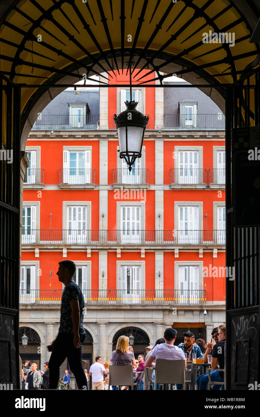Plaza Mayor, Madrid, Spanien, South West Europe Stockfoto