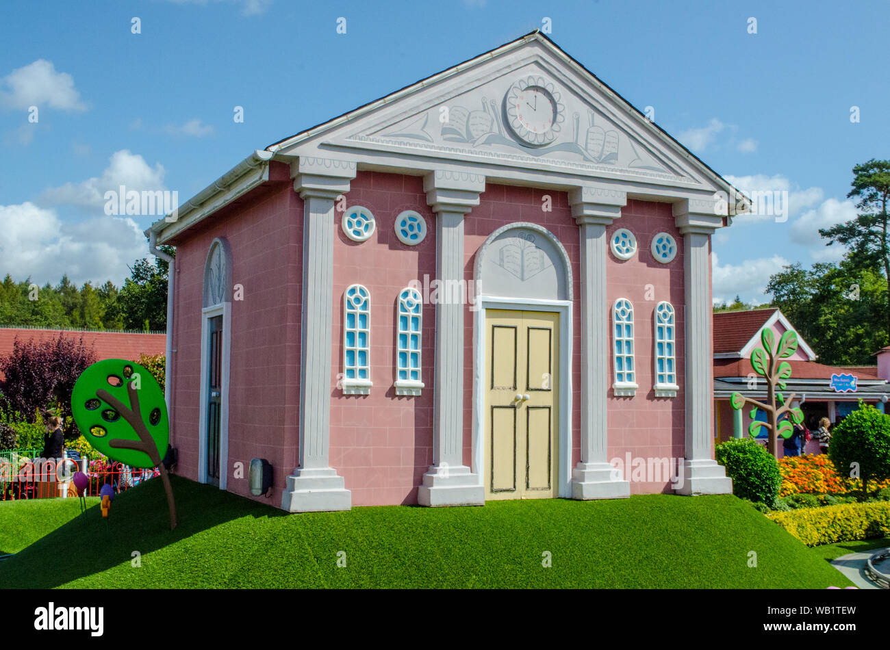 Solitärspiele Welt Paultons Park Stockfoto