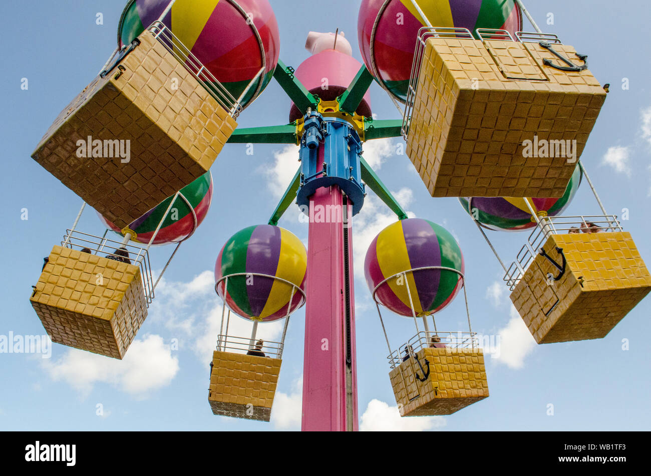 Solitärspiele Welt Paultons Park Stockfoto