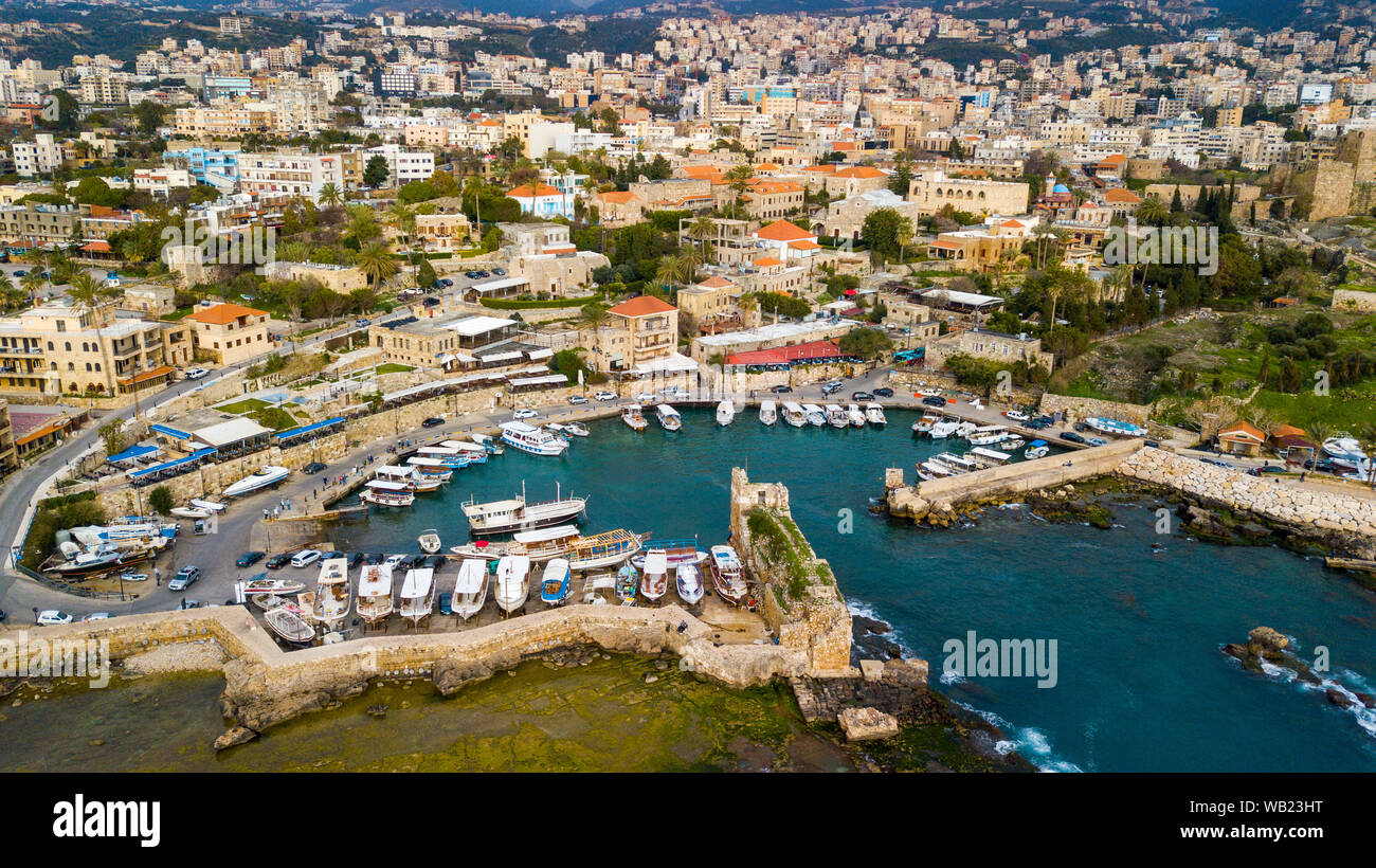 Marina Jbeil, Byblos, Libanon Stockfoto