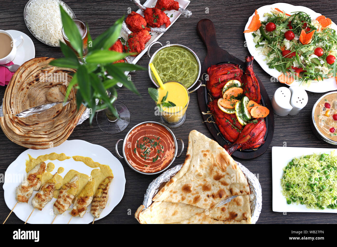 Indisches essen. Traditionelle indische Küche. Stockfoto
