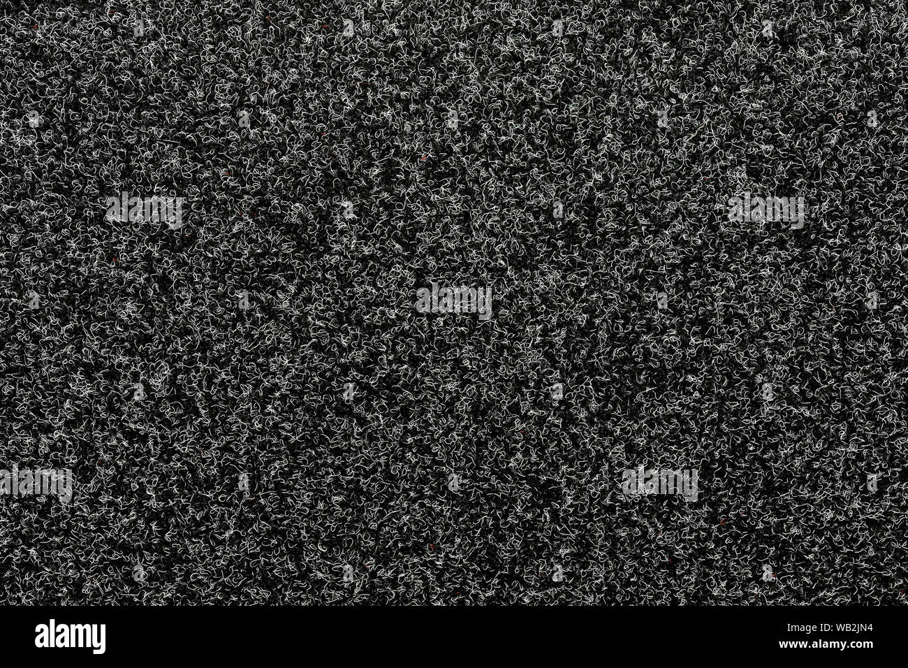 Hintergrund der schwarzen Muster Textur Teppichbodenbelag Stockfoto