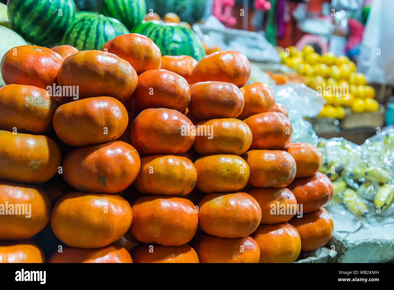 Fruit Market in Michoacan-Mexico Stockfoto