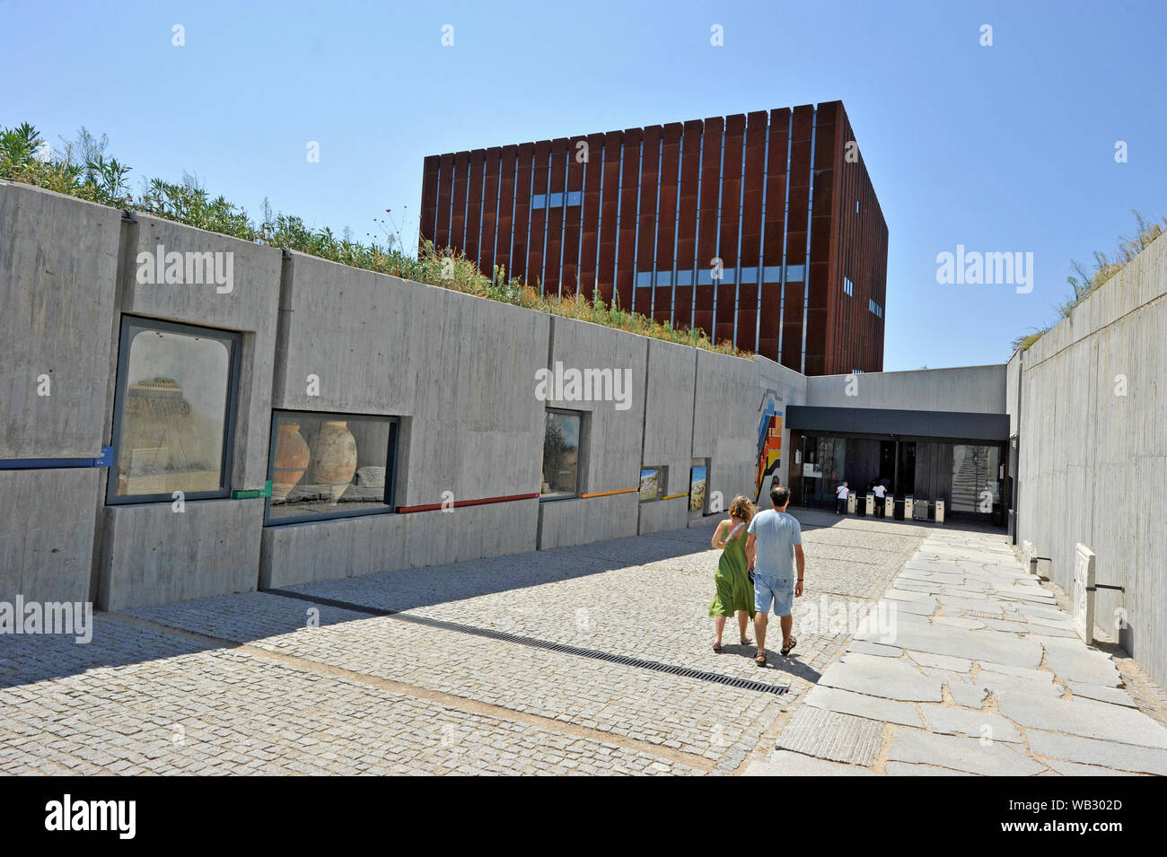 Außenansicht Troy Museum, Canakkale, Türkei Stockfoto