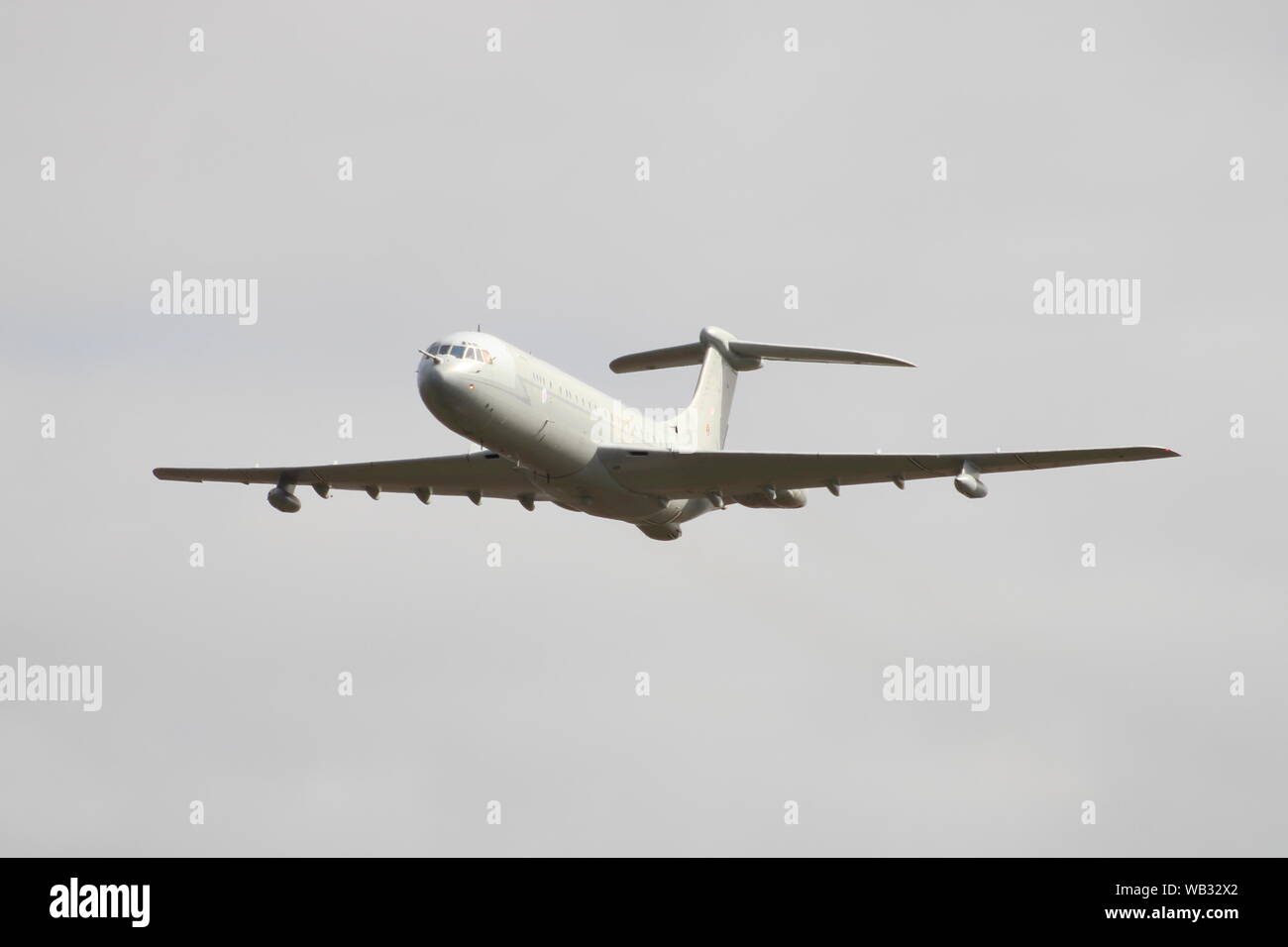 ZA150, Vickers VC10 K3 von der Royal Air Force betrieben, führt ein Abschied flypast bei Prestwick Airport, auf der Art Ausscheiden aus dem Dienst. Stockfoto