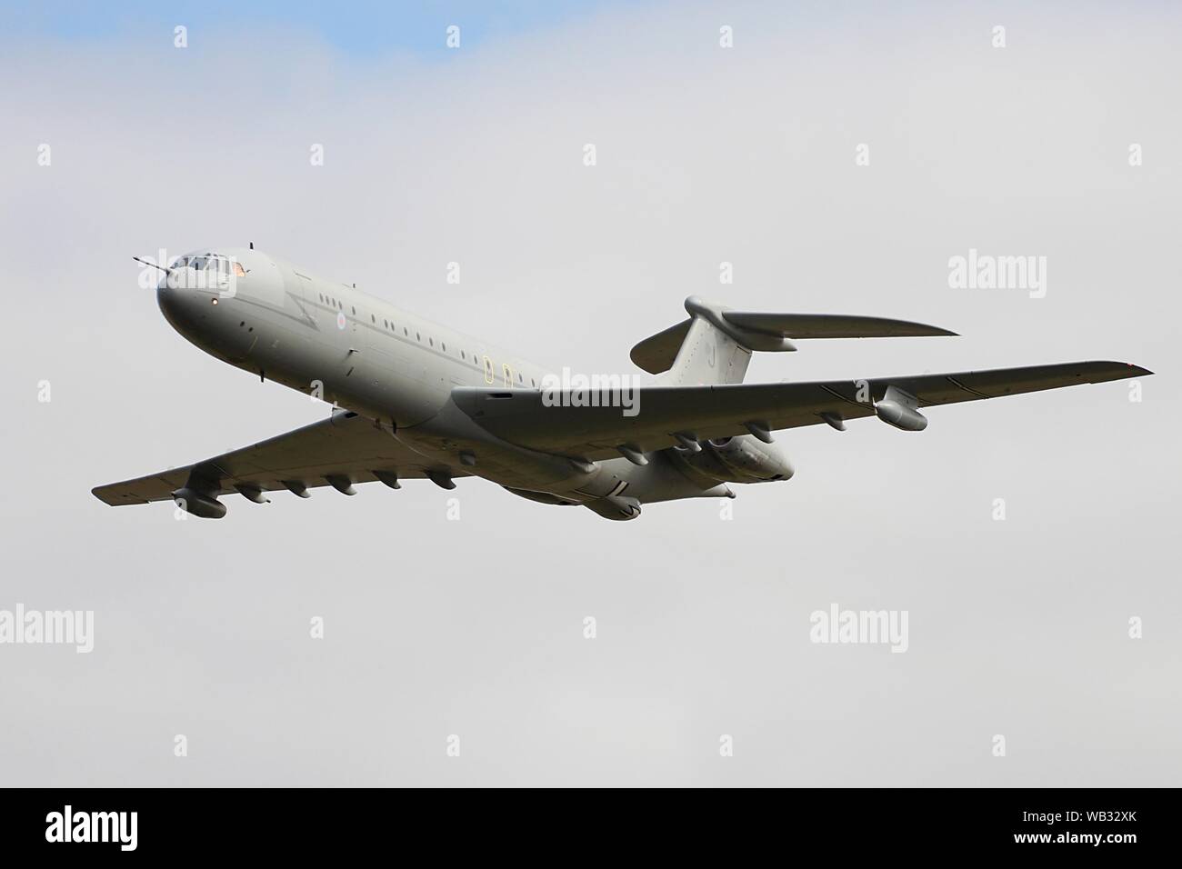 ZA150, Vickers VC10 K3 von der Royal Air Force betrieben, führt ein Abschied flypast bei Prestwick Airport, auf der Art Ausscheiden aus dem Dienst. Stockfoto