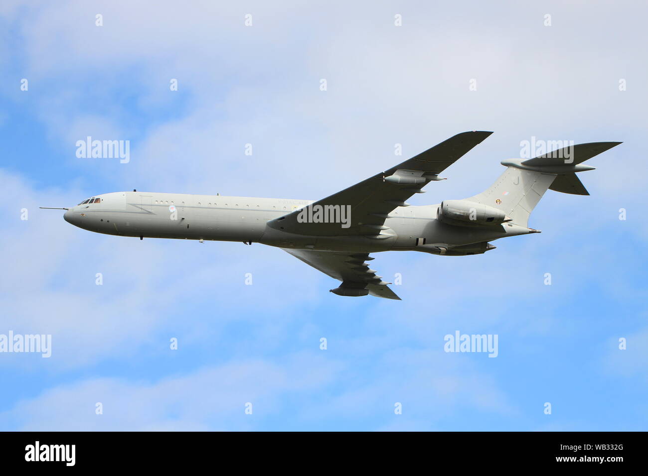 ZA150, Vickers VC10 K3 von der Royal Air Force betrieben, führt ein Abschied flypast bei Prestwick Airport, auf der Art Ausscheiden aus dem Dienst. Stockfoto