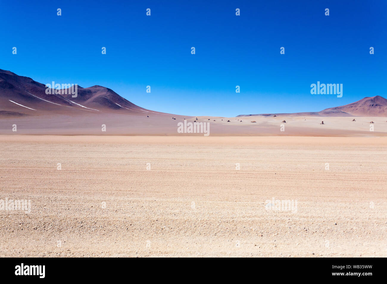 Bolivianischen Landschaft, Salvador Dali Desert View. Schöne Bolivien Stockfoto