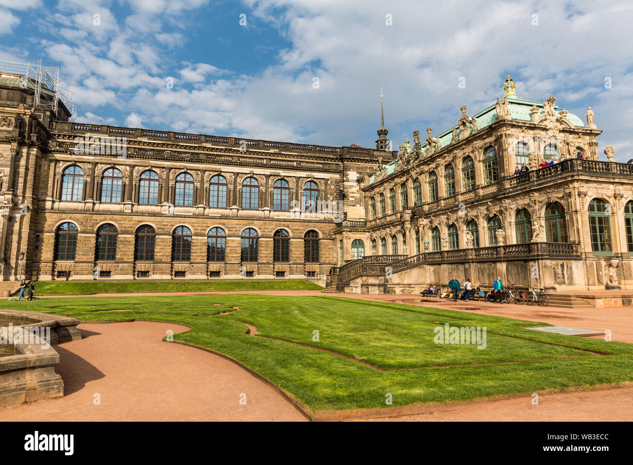 Galerie Alter Meister, Dresdner Zwinger, Fassade Ansicht Stockfoto