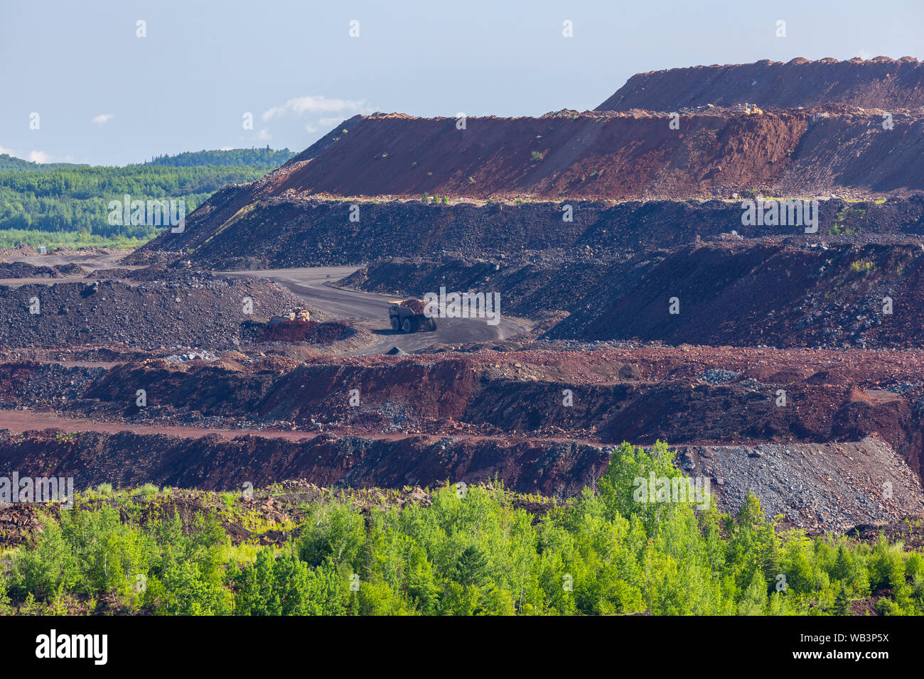 Eisenerz Strip mine Stockfoto