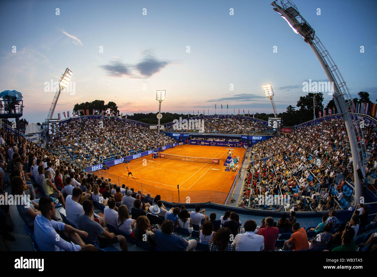 "GORAN IVANISEVIC' Stadium während Atp 250-Plava Laguna Kroatien Umag (Finale), Zagabria (Kroatien), Italien, 21. Jul 2019, Tennis Internationals Stockfoto