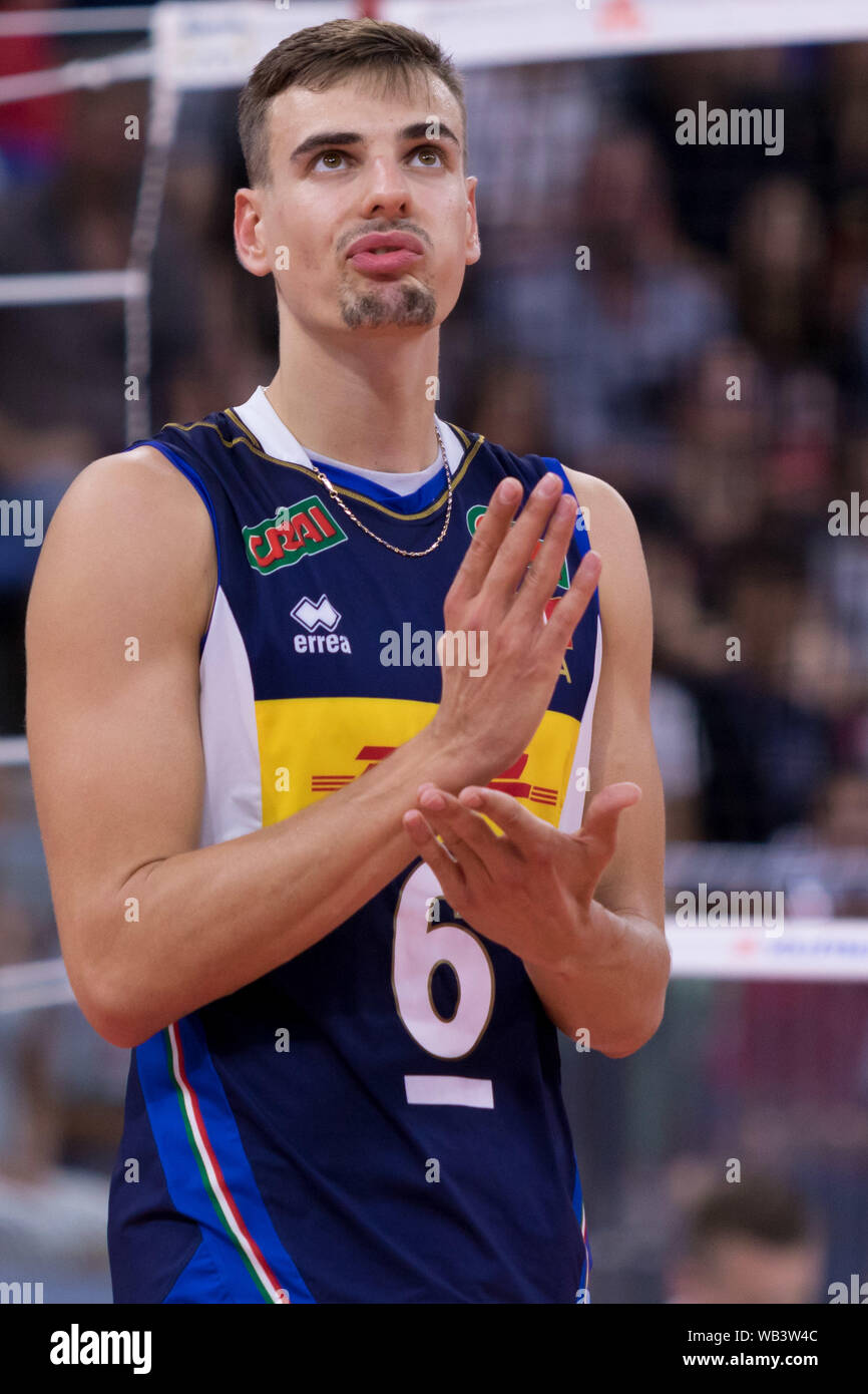 SIMONE GIANNELLI während Nationen Liga Männer - Italien vs Polonia, Mailand, Italien, 23. Jun 2019, Volleyball italienische Volleyball Nationalmannschaft Stockfoto