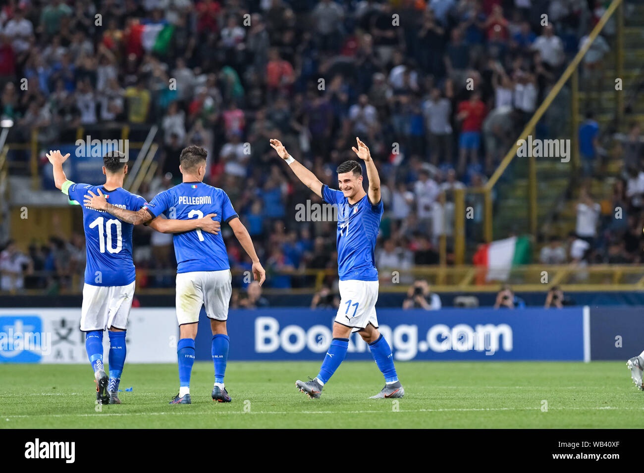 VITTORIA ITALIEN während der Europäischen unter 21 2019 - Turnier Phase - Italien gegen Spanien, Bologna, Italien, 16. Juni 2019, Fußball italienische Fußballmannschaft Stockfoto