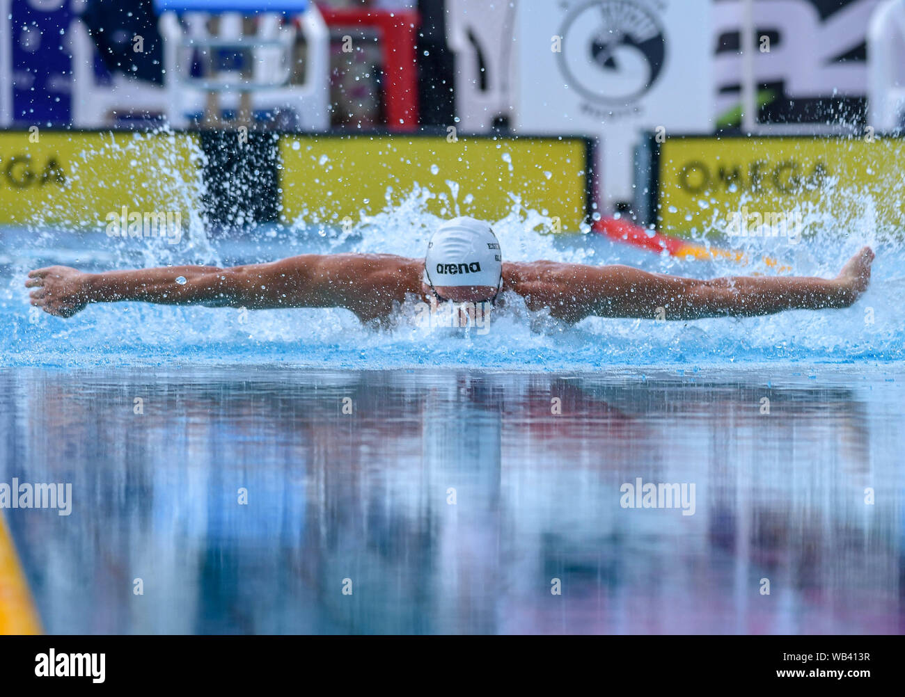 LORENZO GLESSI IN GARA bei der Trofeo Dell'Est 2019, Gorizia, Italien, 16. Juni 2019, Schwimmen Schwimmen Stockfoto