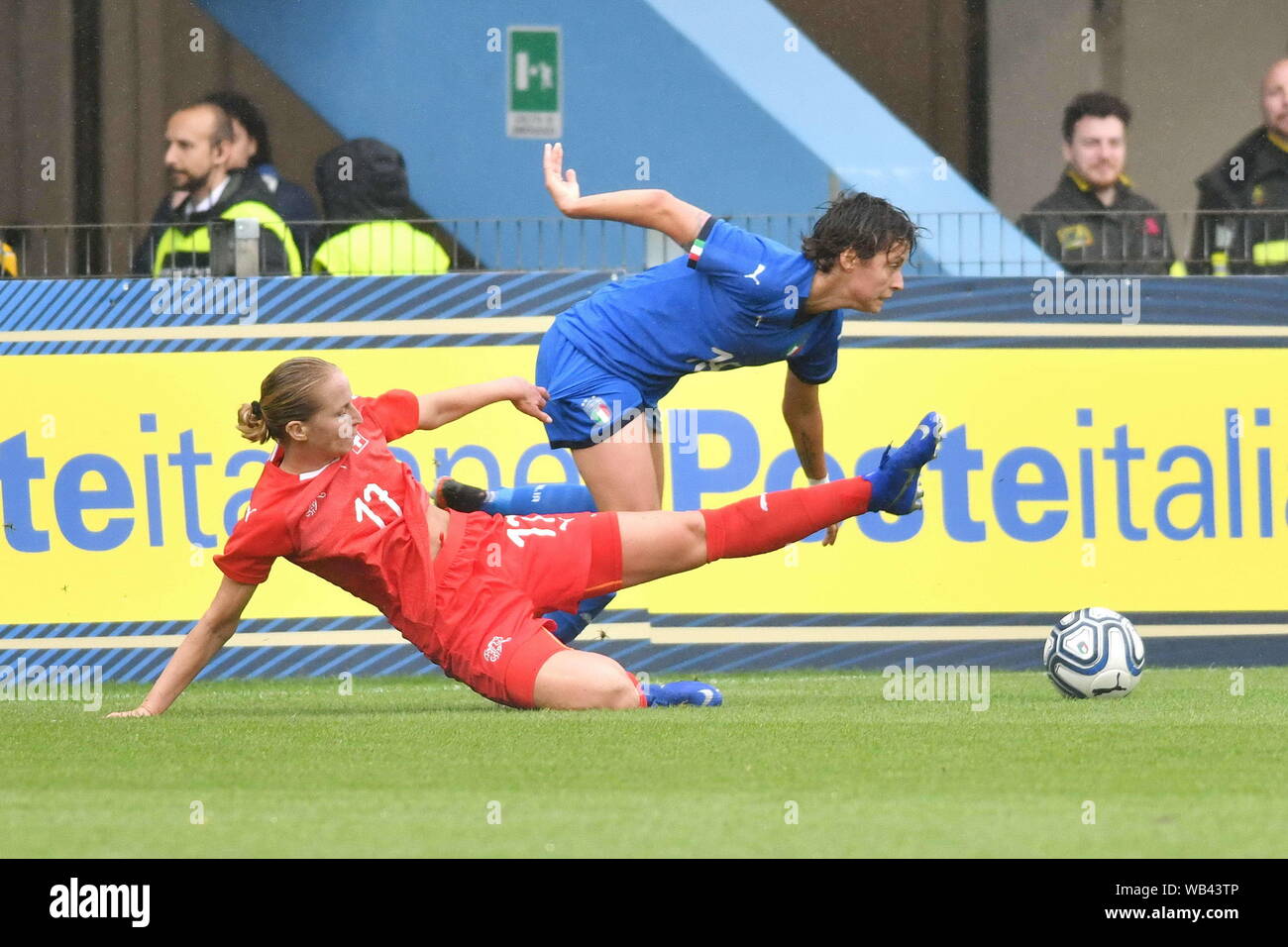 VALENTINA GIACINTI NINA STAPELFELDT während Italien - svizzera Frauen, Ferrara, Italien, 29. Mai 2019, Fußball italienische Fußballmannschaft Stockfoto