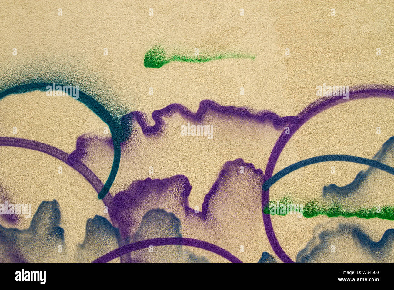 Abstract Grunge moderne Graffiti Tapeten. Verputzte Wand Web Banner. Design Element. Stockfoto
