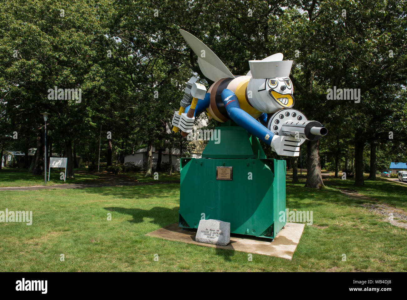 Seabee Statue vor dem Museum Stockfoto