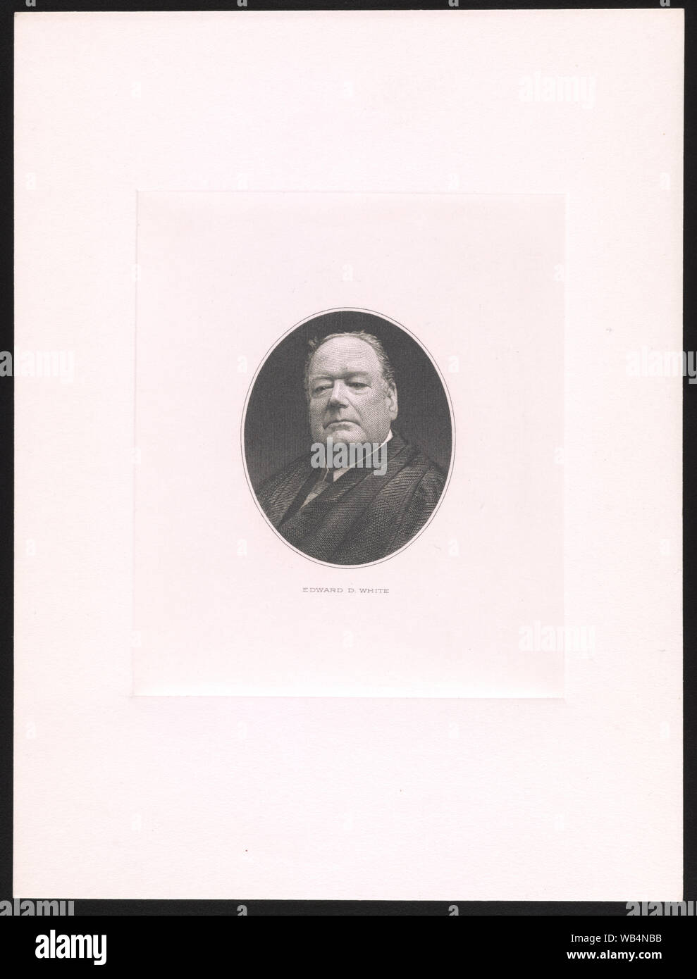 Edward D. weiße Abstract / Medium: 1 drucken: Stahlstich; Bild 6 x 4,9 cm, Platte 11,6 x 9,8 cm, auf Blatt 20,4 x 15,3 cm. Stockfoto