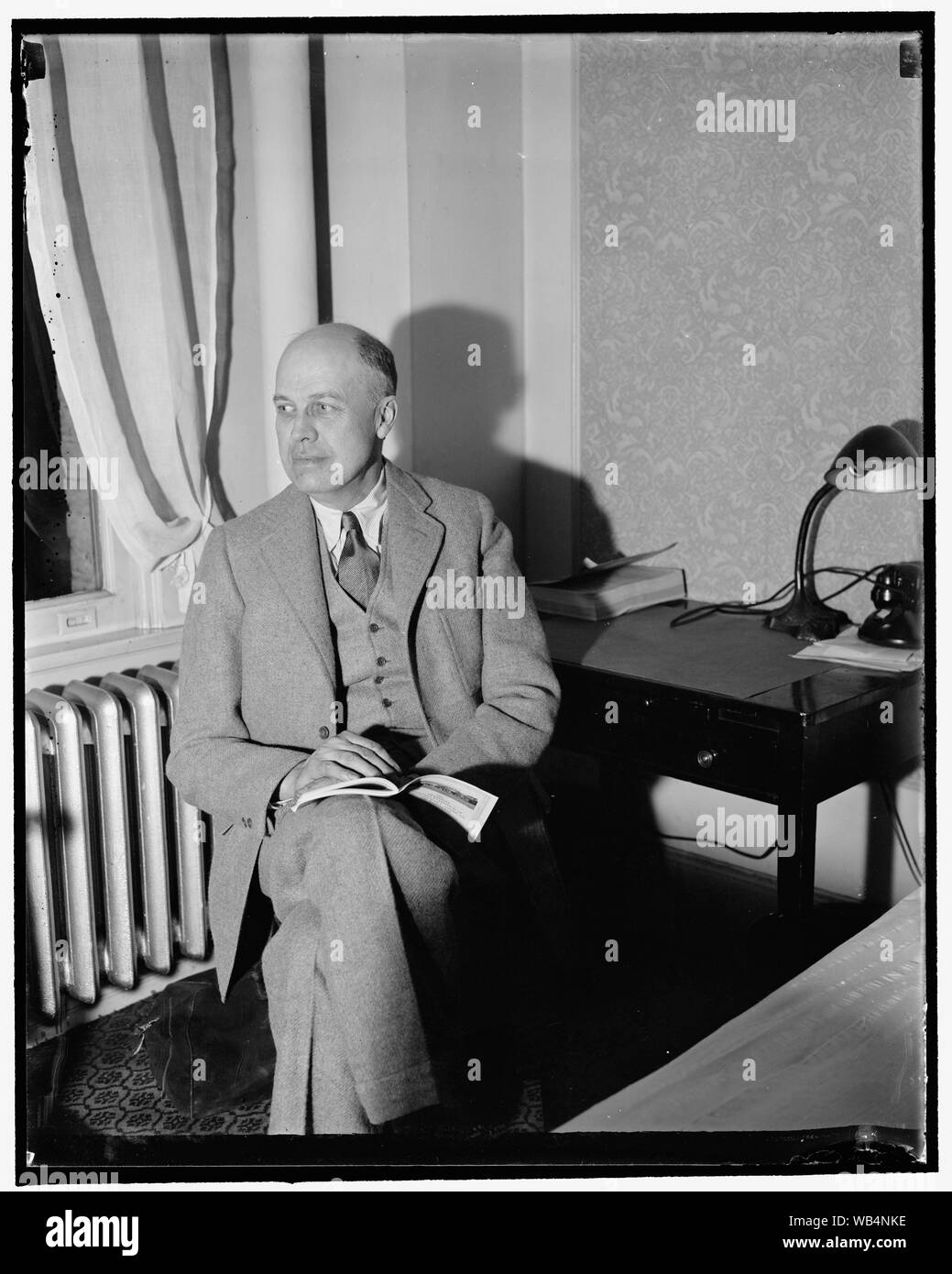 Edward Hopper, New York Artist Abstract / Medium: 1 Negativ: Glas; 4 x 5 in. oder kleiner Stockfoto